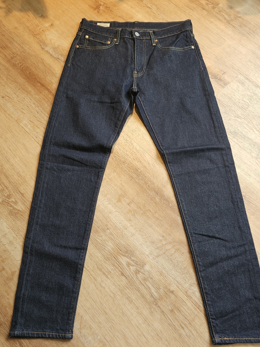 Levi's Premium 512 Slim Taper Jeans dark wash blue denim 31x32 mens NWOT